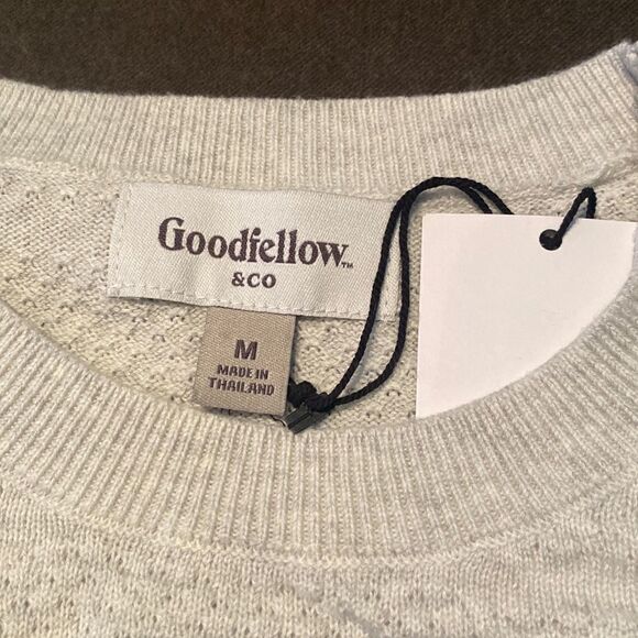 Women’s Goodfellow & Co Long Sleeve Sweater Round Neck Textured Size M NWT - Picture 10 of 11